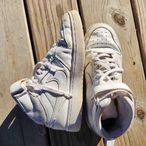 Nike Kids White High-Top Sneakers